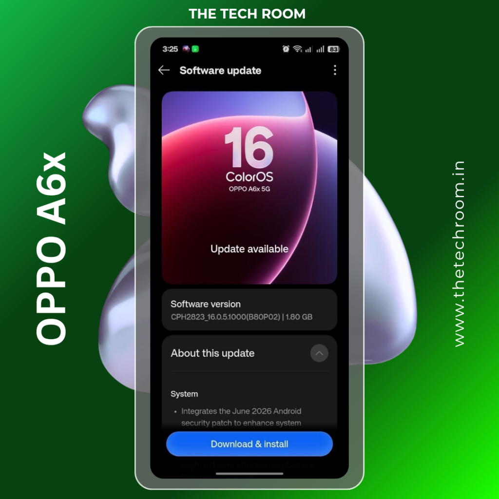 OPPO ColorOS 16 June 2026 Monthly Update Rolling Out: F31 Pro, F31, A6x, K12x Get Latest Security Patch & Improvements copy of copy of copy of copy of copy of realme p4 power 20260616 224726 0000